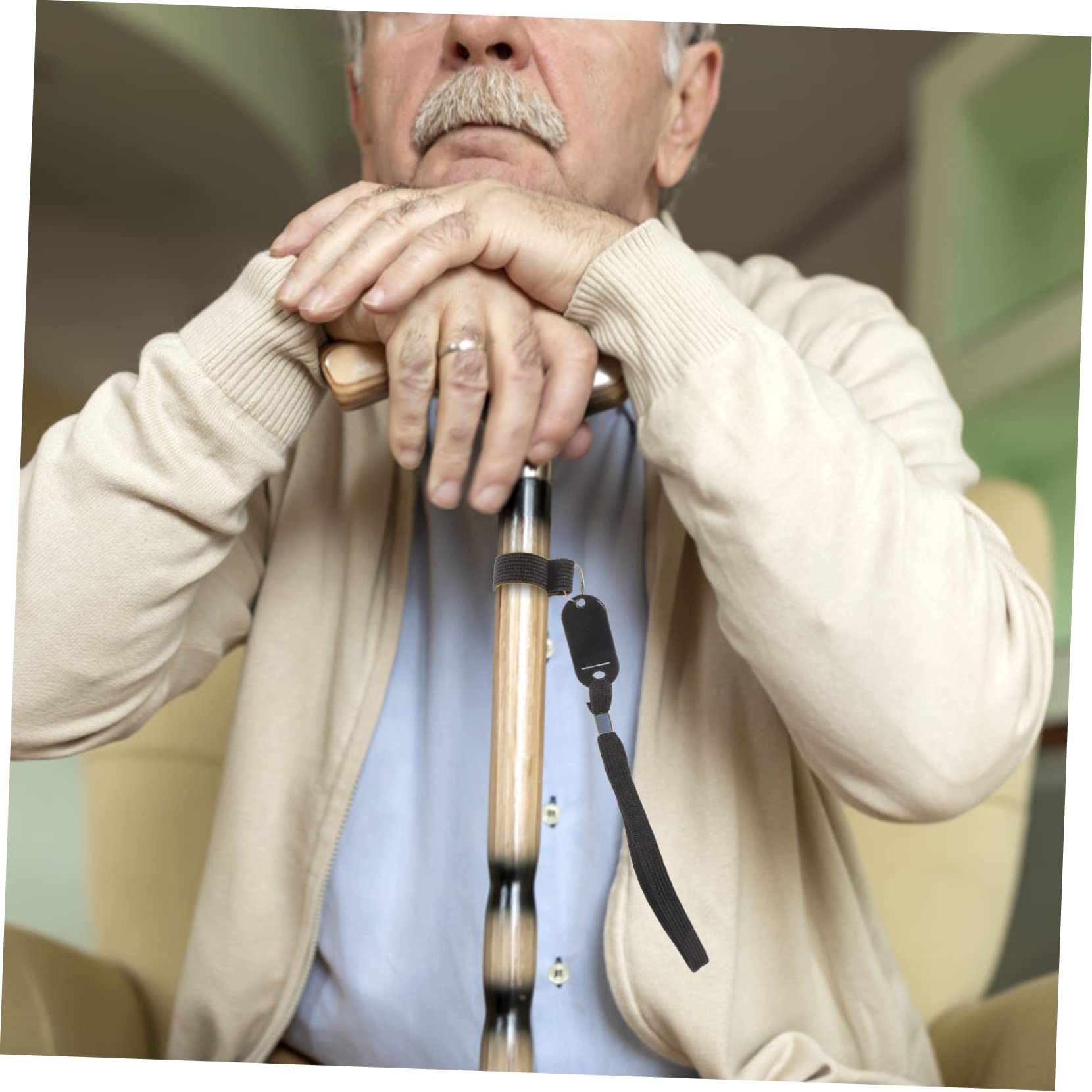 HOLIDYOYO 4pcs Cane Lanyard Anti-Lost Wrist Strap for Walking Canes Ergonomic Design Lightweight and Comfortable Visible Color Easy to Clean for Outdoor Use