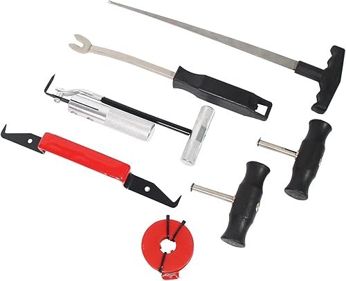 Miniatura 8 de UTMALL Kit de herramientas de eliminación de parabrisas 7pc automotriz de extracción de vidrio de viento herramienta de mano removedor de parabrisas