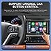 Carplay Android Auto Adapter Wireless Carplay Retrofit Kit Decoder for Toyota Touch2 & Entune2.0 2014-2019 Fit for Corolla/Prius/RAV4/Highlander/Sienna/Tacoma/Yaris/CH-R/Avalon/Tundra/Verso/Camry