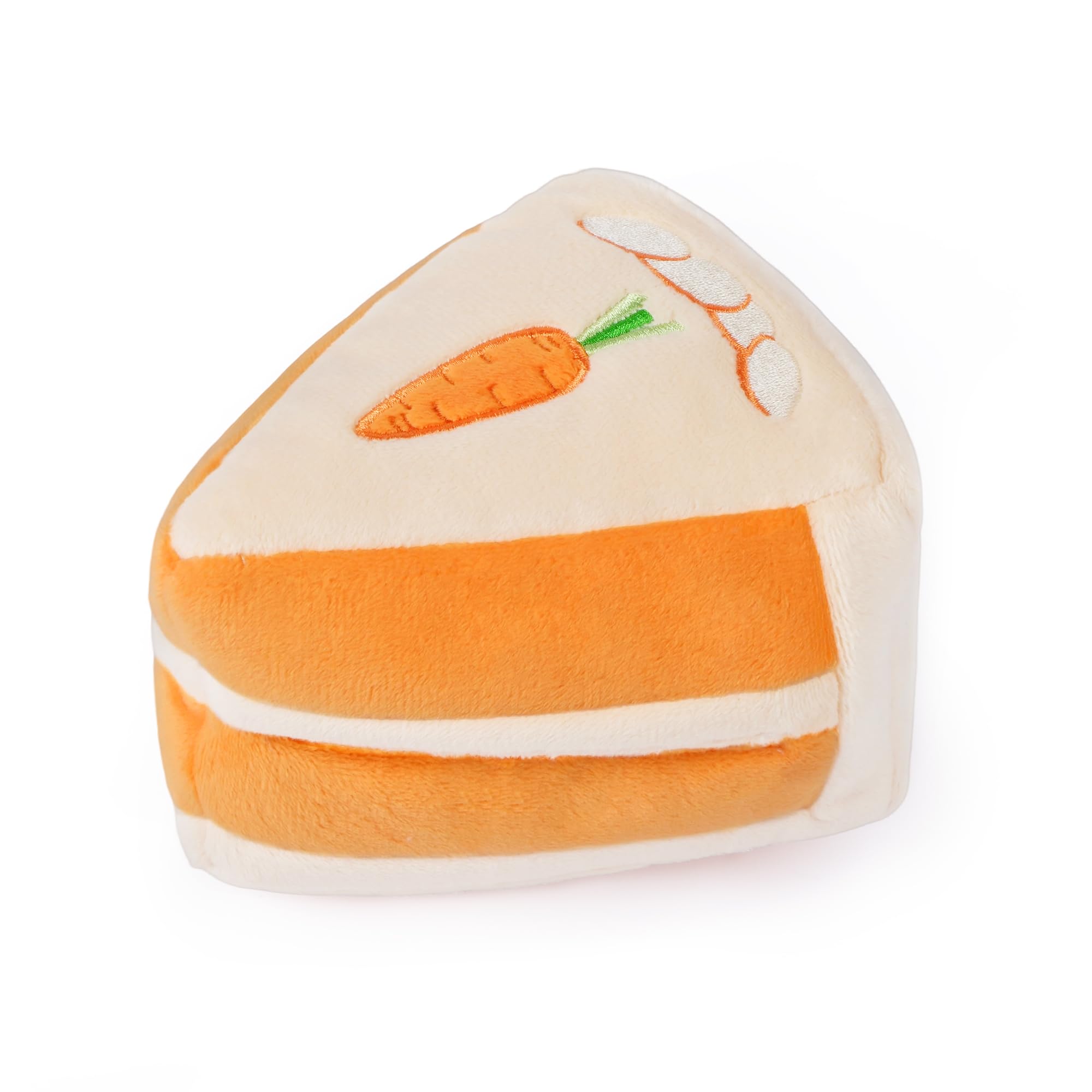 CHEWFFON Hund Puzzle Schnüffelspielzeug, Karotte Kuchen Leckerli Verstecken, Anreicherung Spielzeug gegen Langeweile & geistige Stimulation, quietschendes Kuchengeschenk, interaktives Spielen, Ostern