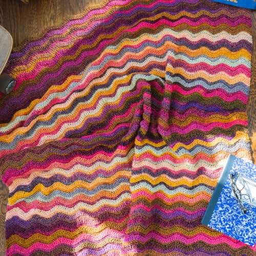 Image of Lion Brand Yarn, Ferris Wheel Crochet Yarn, Cinnabar, Multicolor, 3 Pack