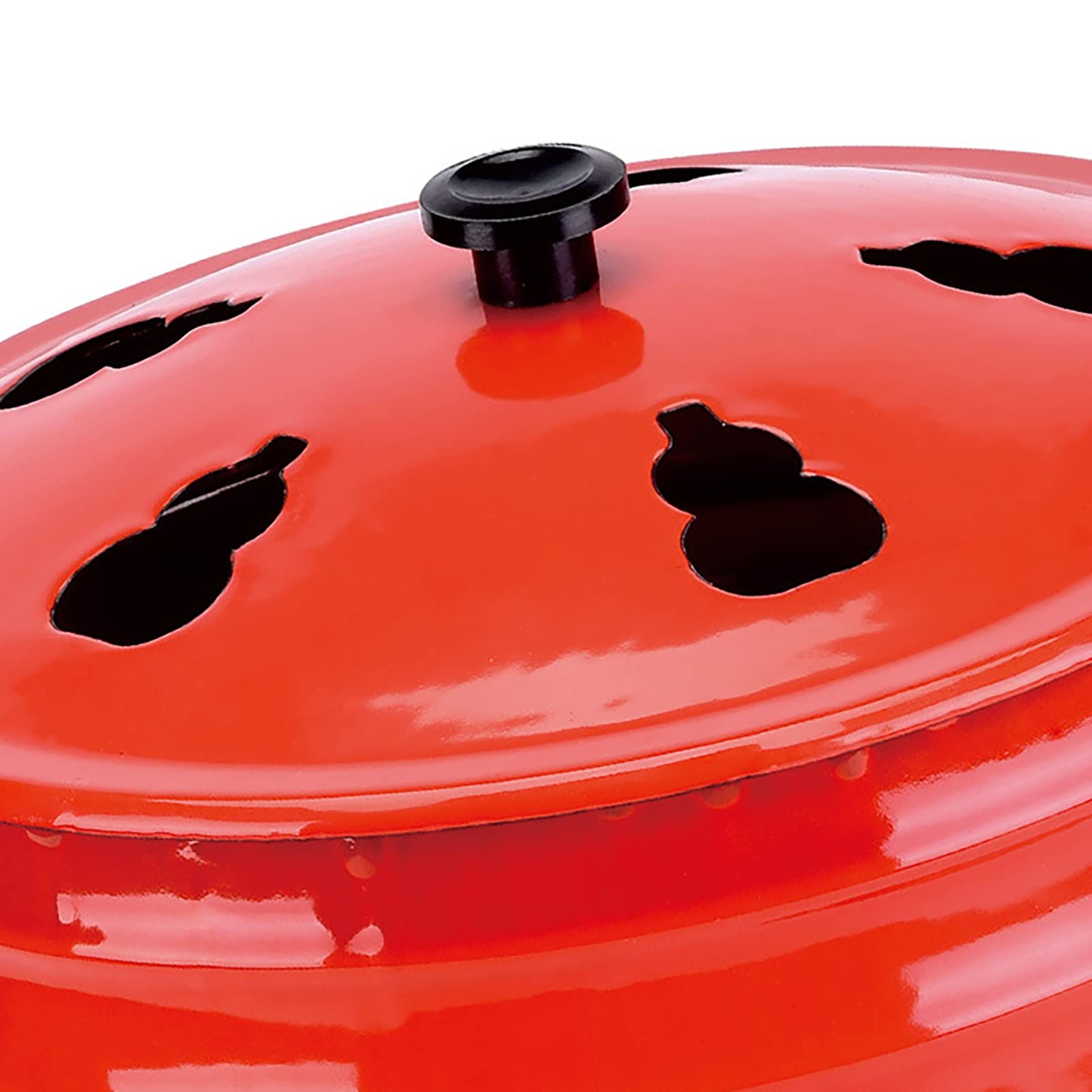Acciaio Inossidabile Burn Barrel Metal Garden Can Fire Cage Inceneritore Yard Detriti Brucia inceneritore Bidone for Carta straccia Giardino Foglia Rosso (Size : 26cmx26cm)