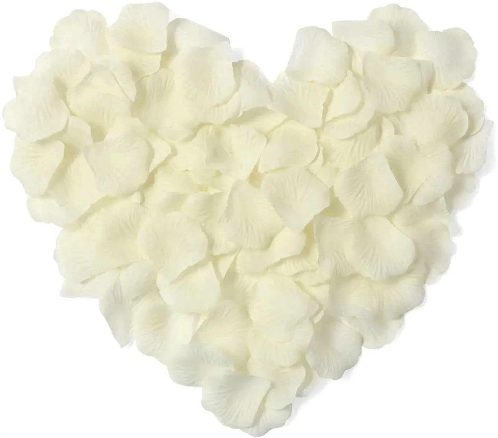 3000 Stück rote Rosenblätter for eine romantische Nacht, künstliche Seide, Valentinstagsblume for ihn, Raumdekoration, Hochzeit, Bad den Tischaufsatz, Geburtstag(Beige)