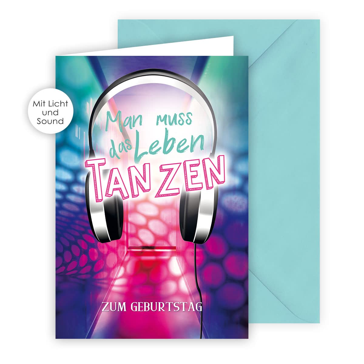 3D E-Gitarre Geburtstagskarte - DIN B6 Klappkarte Mit Umschlag