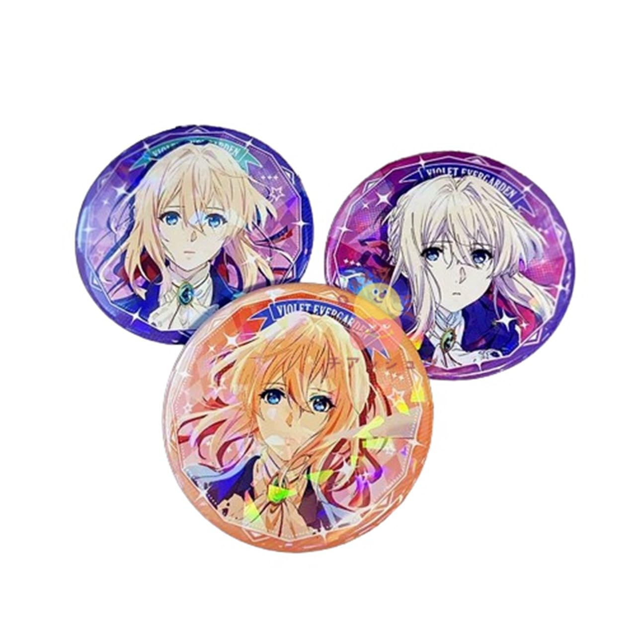Amazon.co.jp: ヴァイオレット・エヴァーガーデン 缶バッジ 3点セット 