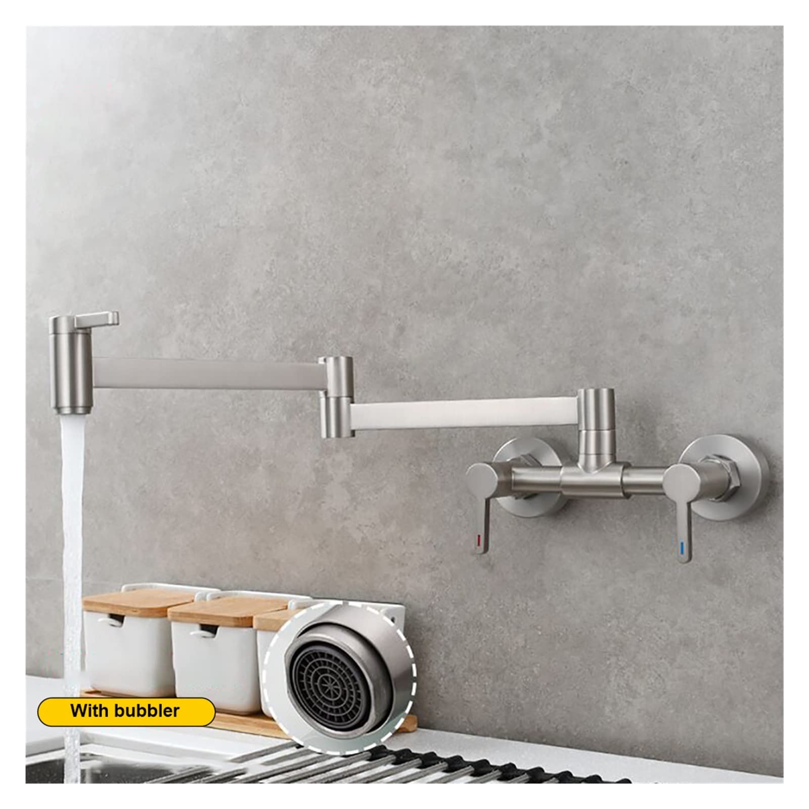 Inbouw Wandkraan | Gun Metal | Mengkraan | Rene Houtman - Rene Houtman
