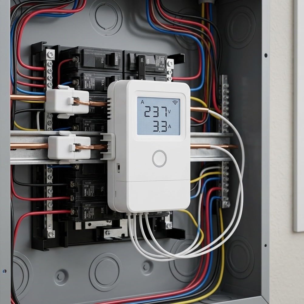 per contatore di energia WiFi Tuya 3 canali 80A per morsetti ct per