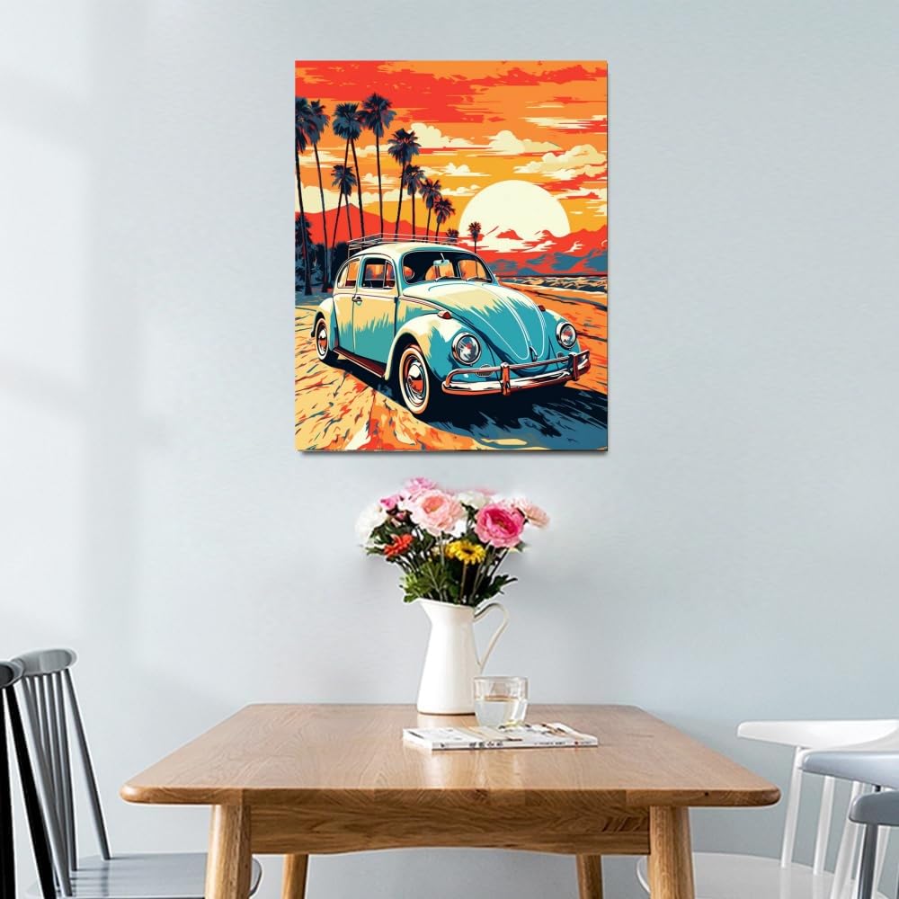 HIQEEYOUNG - Peinture Par Numéros Adulte Et Enfant - Toile 45x45 Cm - HD - Kit Complet - Sans Cadre