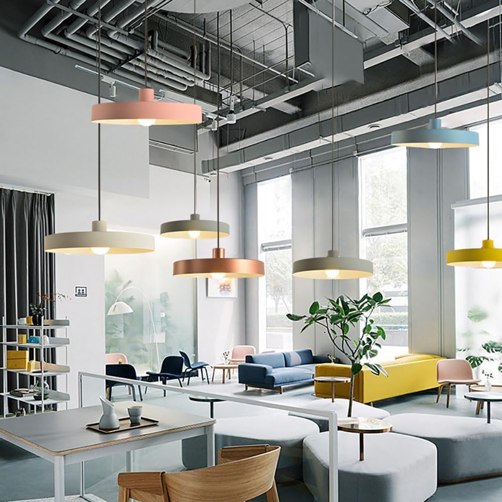 23.6inch Matte Black Farmhouse Pendant Light,Adjustable Height Pendant Light,Vintage Hanging Industrial Ceiling Lights Fixture for Kitchen Island Hallway Dining Room