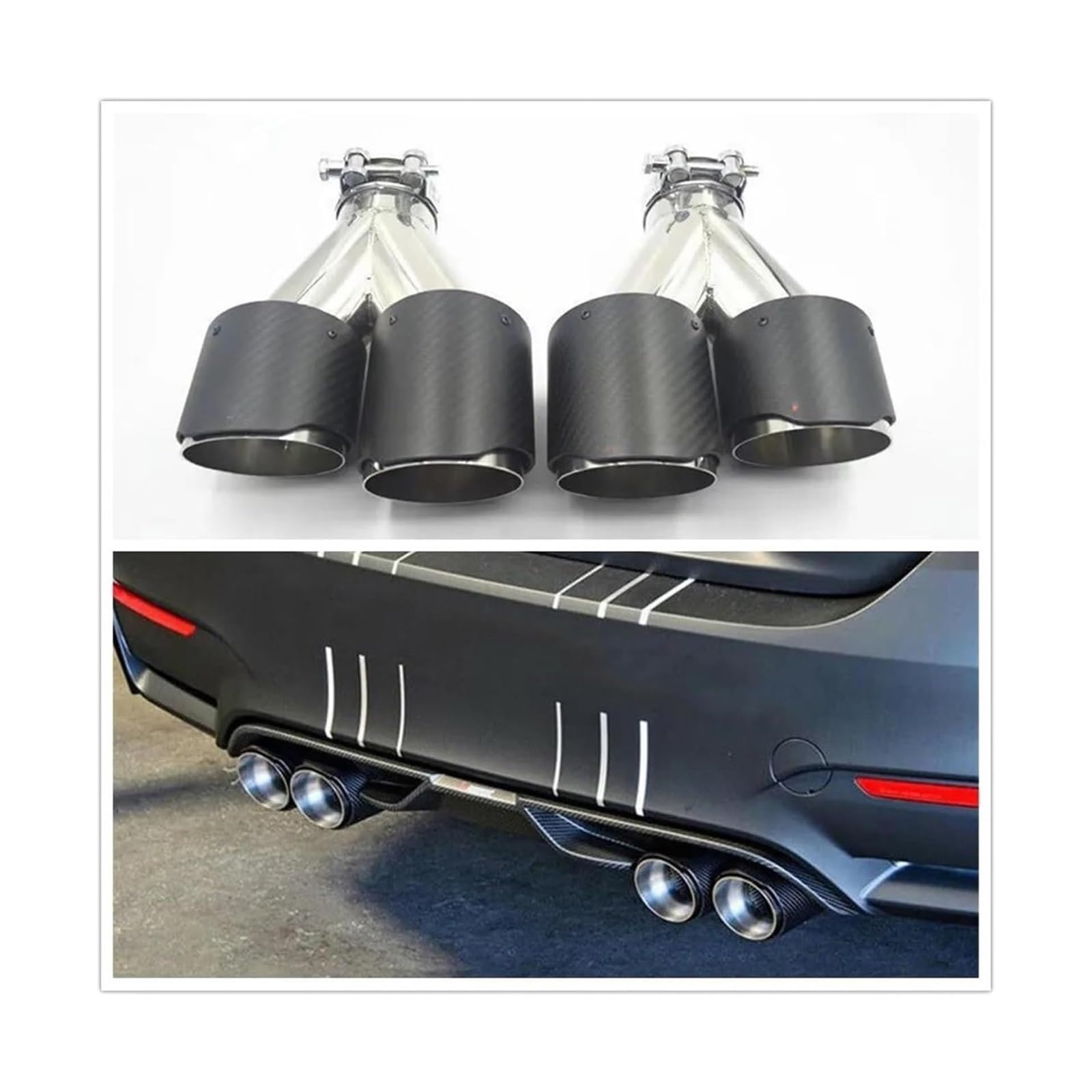 Per SUV Off-Road Car Tubo Scarico Posteriore Uscita Aria Vent Body Kit Punte Silenziatore Coda Universale Punta Marmitta Terminale Scarico