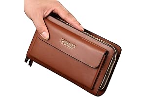 Cartera de Mano para Hombre con Gran Capacidad: Un Sofisticado Compañero para el Hombre Moderno
