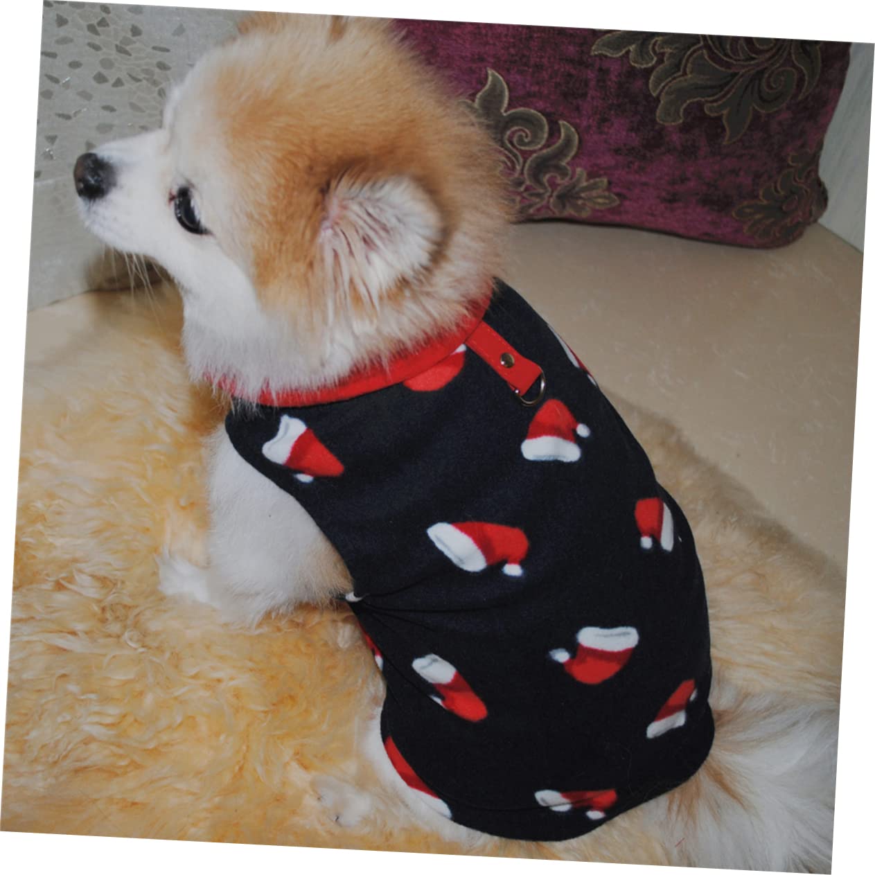 HMJGDHX 2 Pezzi Prodotti per Animali Domestici Vestiti Caldi per Cani Bomboniere Natalizie per Cani Vestiti Natalizi per Animali Domestici Maglione per Cani Renna di Natale per Animali Costume Cosplay