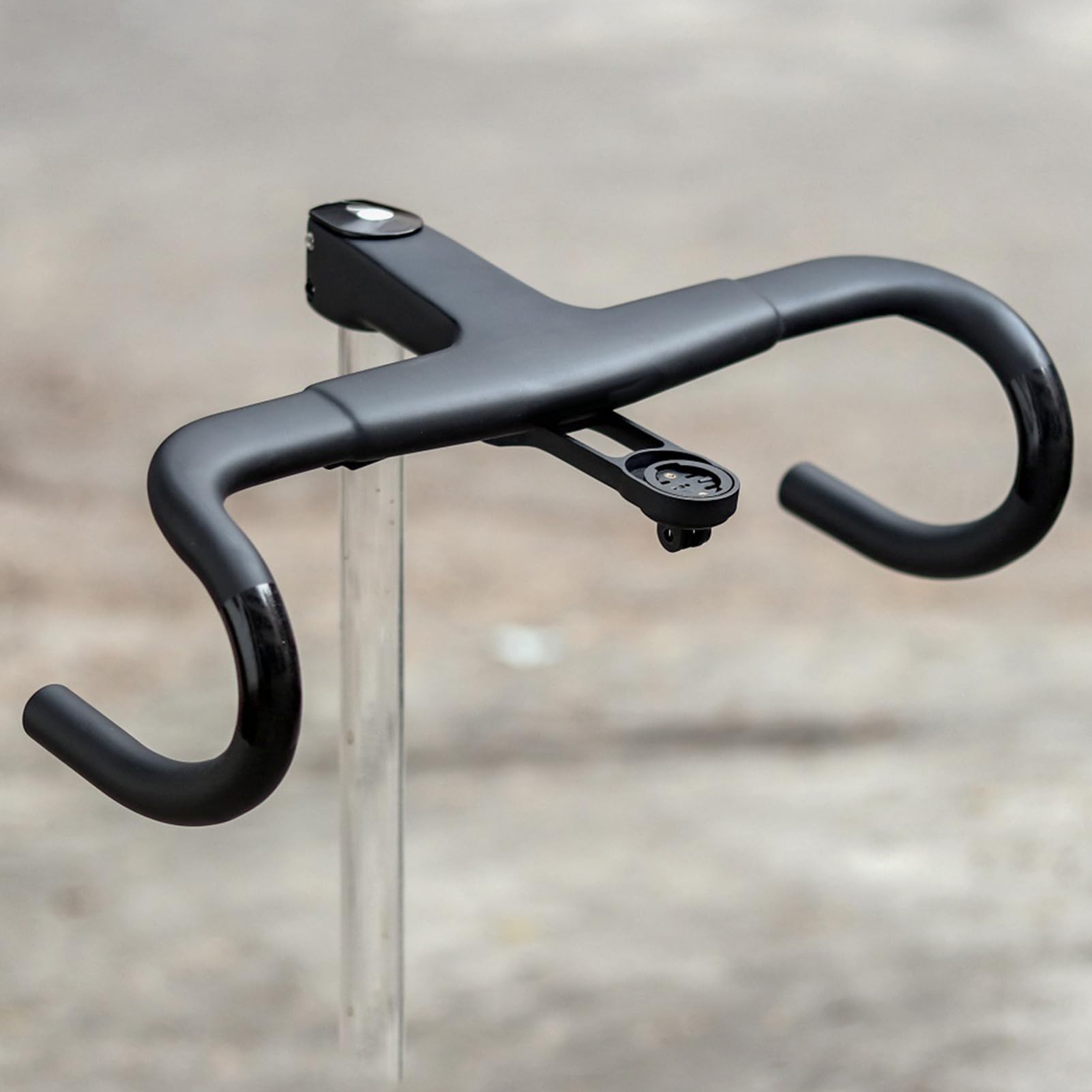 Attacco Bici Strada Carbonio Integrato Manubrio Mountain Bike in Carbonio | Componenti Ergonomici Antivibranti In Lega Di Alluminio Per Ciclisti Adulti E Giovani Compatibili Con Freni A