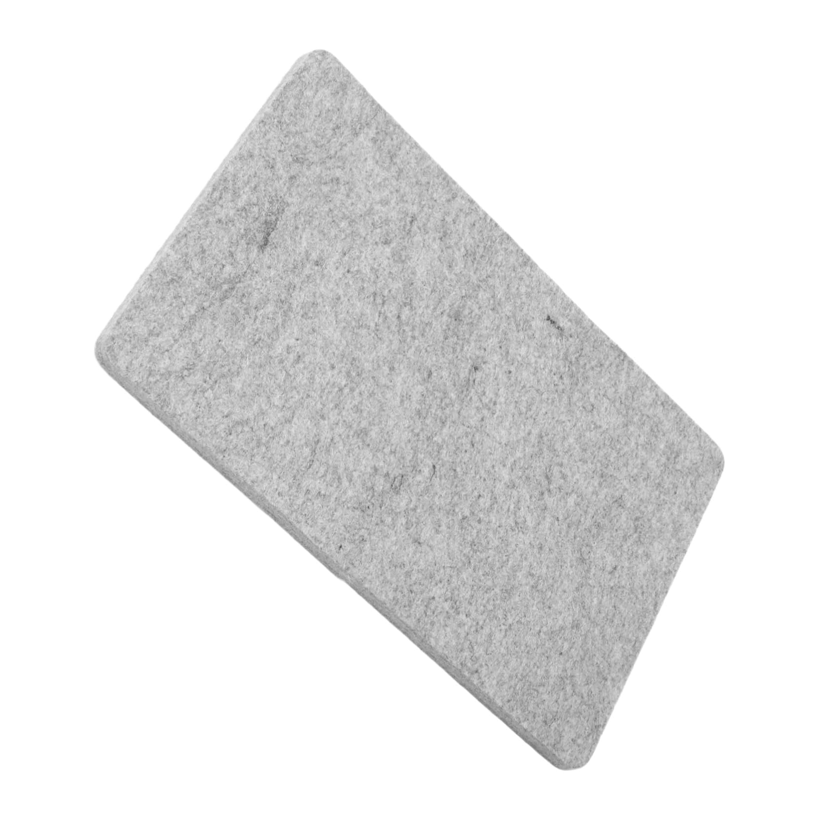 Filz Bügelmatte aus Wolle, 12x18 Zoll, für Kleidung | Leichtgrau, zum Quilten für Trockenreinigung, Weich und Schützend, Robust Verarbeitet