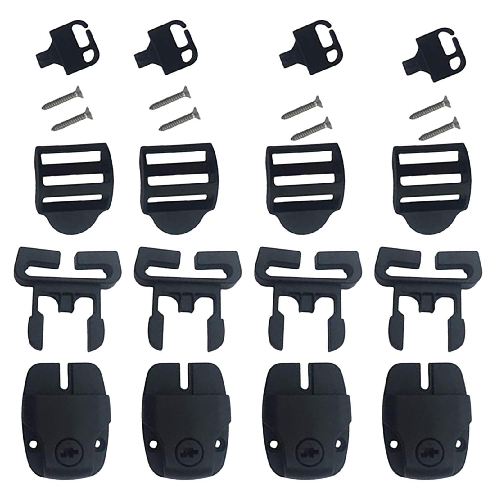 Spa Cover Clips, Latch Repair Kit, Wear-resistant, Replace Lock Latches with Keys and Hardware, Reusable for Home Use in Hot Tub, Pack of 8, Se référer au descriptif