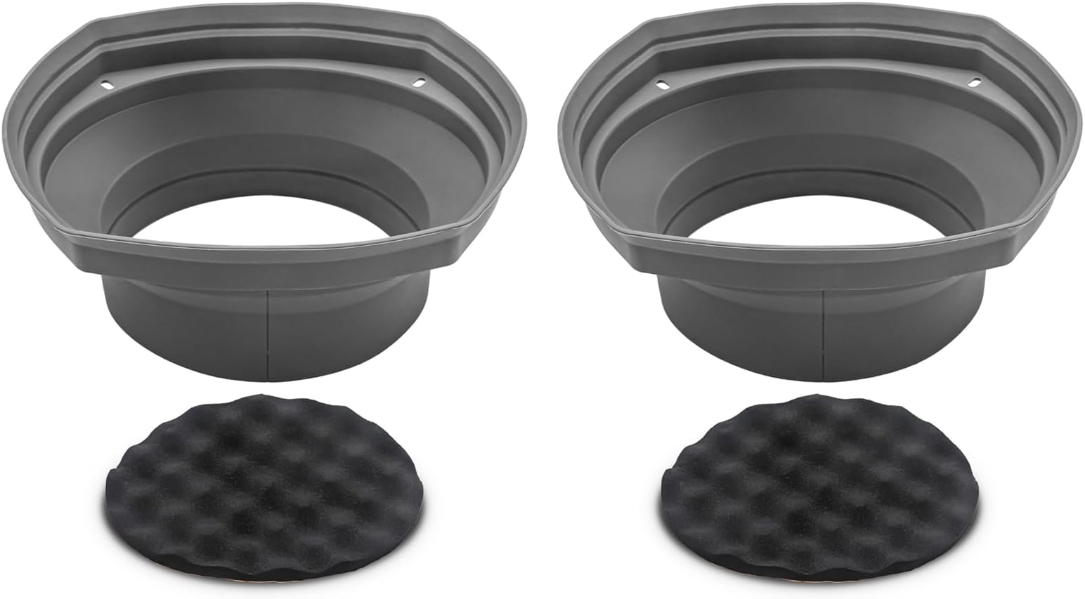 - RECOIL SPB69 Foldable Silicone 6x9” Universal Car Speaker Baffle with Self Adhesive Foam Base Pad Pair