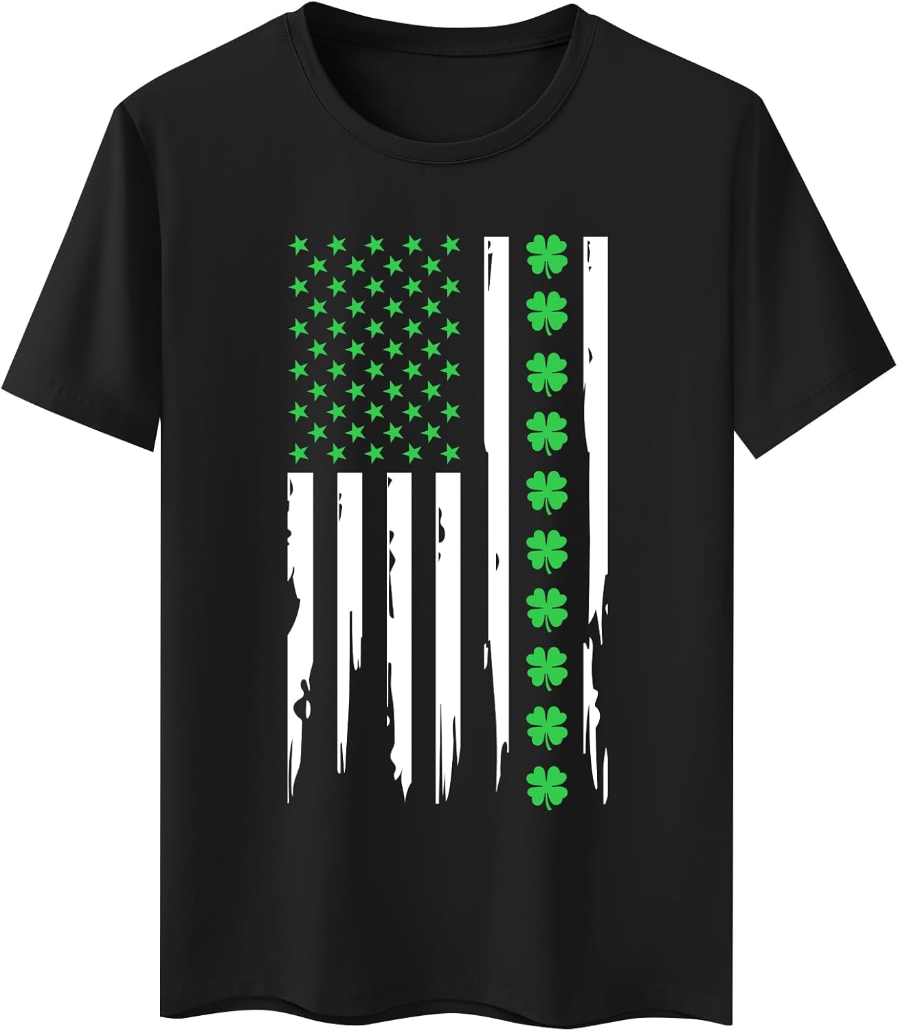 Mens St Patricks Day Shirt: Irish Lucky Shamrock T Shirt Clover Saint Patricks Day Short Sleeve Tee Tops - Image 5