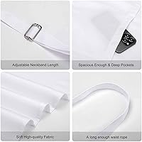 Vista 8 de Sunset Art Aprons Waterproof Cooking Kitchen Apron Unisex Adjustable Bib Apron with Pocket Restaurant Chef Works Aprons for Waitress Waiter
