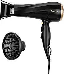 Secador de Cabelo, 2000W, 220V, Equipado com Concentrador de Ar e Difusor, Plugue de Energia de 16A