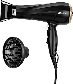 Secador de Cabelo, 1900W, 127V, Equipado com Concentrador de Ar e Difusor, Plugue de Energia de 16A