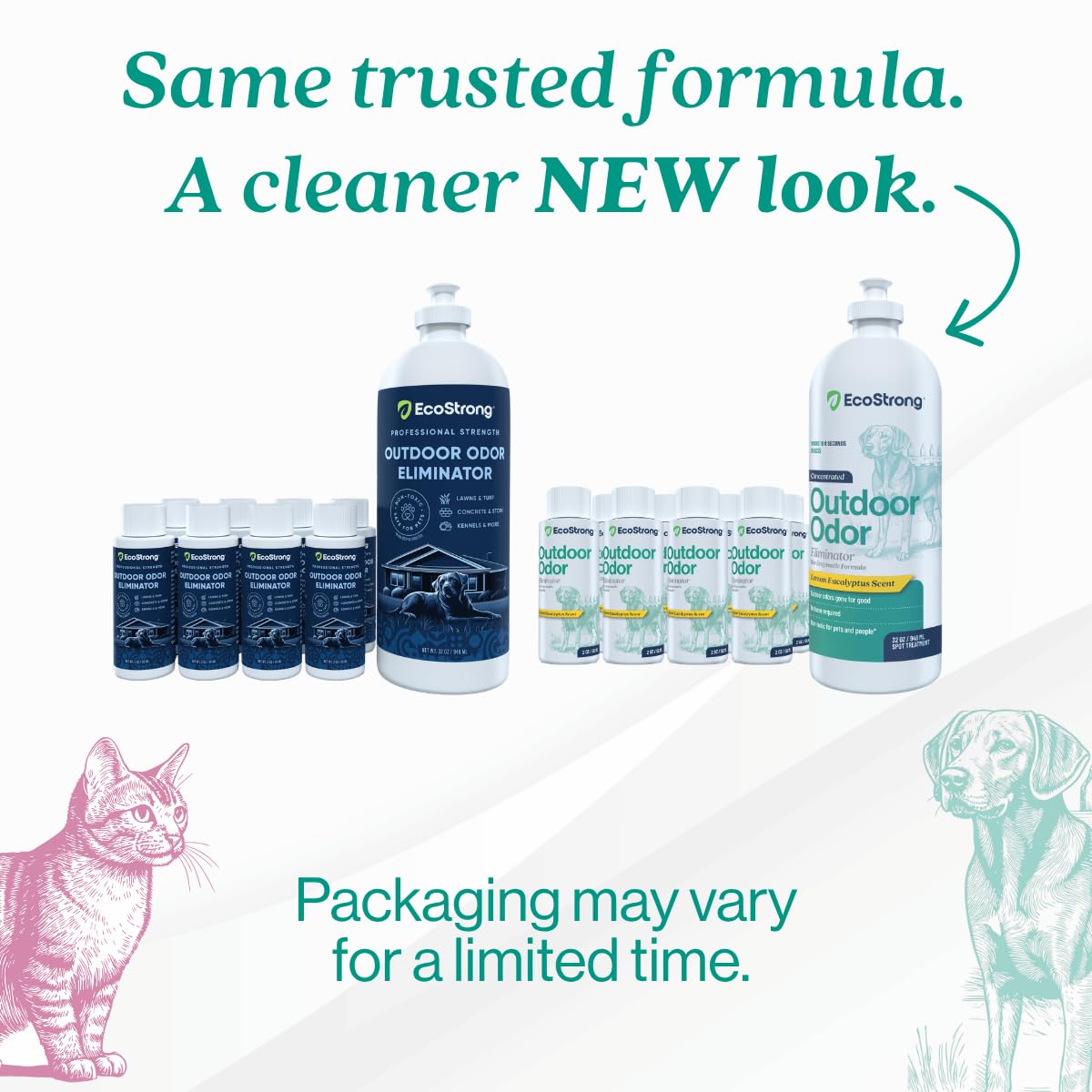Eliminatore di odori per esterni, detergente enzimatico per l'urina del cane, potente deodorante per animali domestici, gatti, animali, forza professionale per cortile, tappeto erboso, canili, patii,