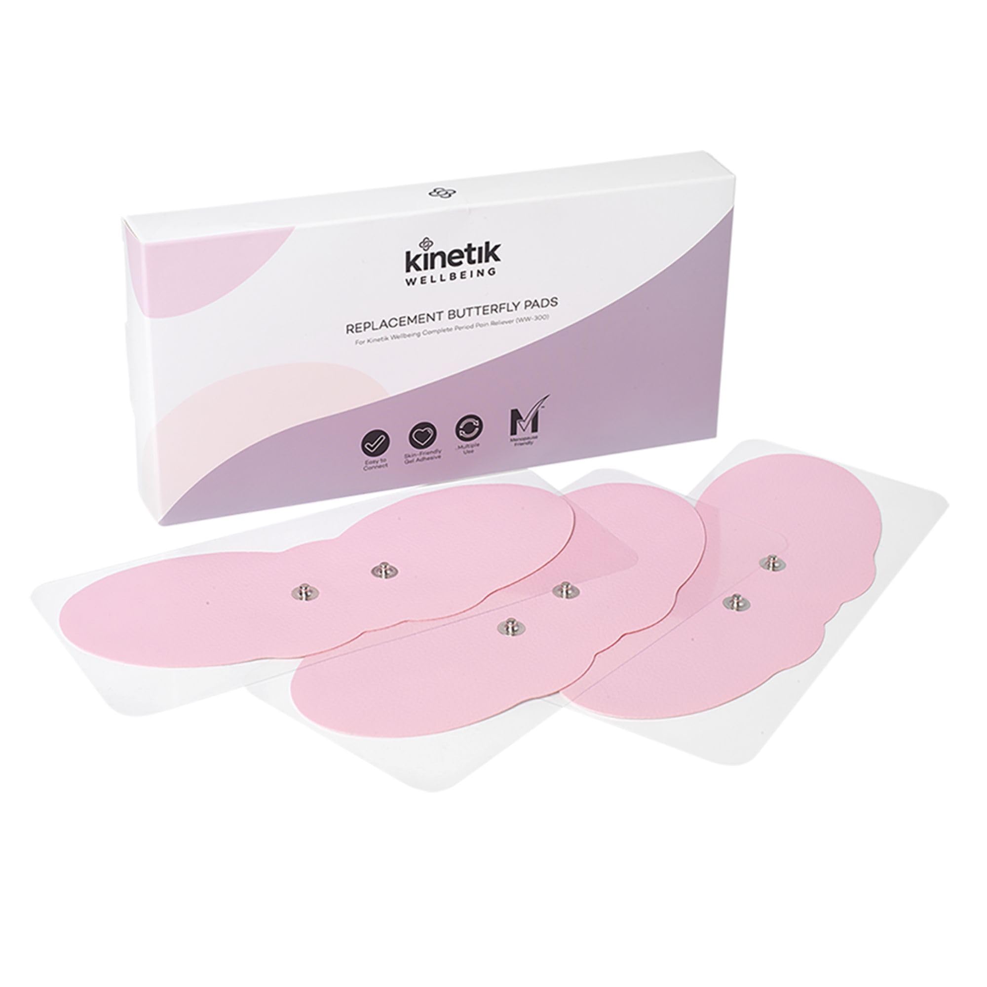 Kinetik Wellbeing Replacement Tens Butterfly Pads For Ww-300