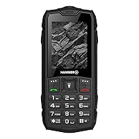 Hammer H Rock Outdoor Cellulare con bottoni senza contratto, display a colori da 2,4