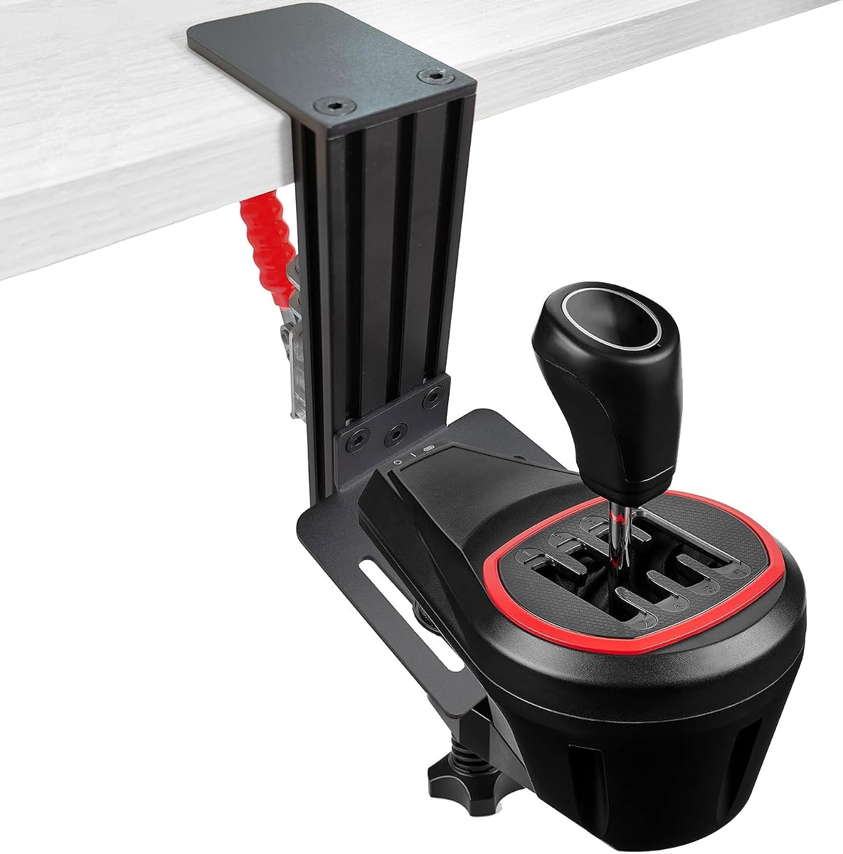 Shifter Desk Mount Adjustable Mount Holder for Racing Sim Gear Shifter | Compatible with Thrustmaster TH8S & TH8A Shifter, Logitech RS Shifter and G Driving Force Shifter