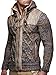 Produktbild Leif Nelson Herren Strickjacke mit Kapuze Jacke Pullover Hoodie Sweatjacke Kapuzenpullover Pulli LN20525; M, Braun