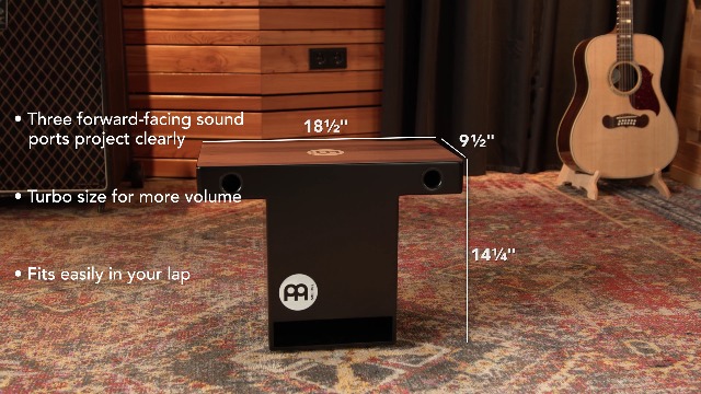 Meinl Percussion Pickup Slaptop Cajon Box Drum con cajas internas