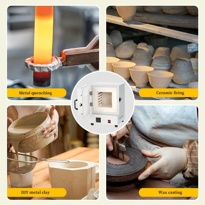 Horno eléctrico para derretir metales y crear joyería artesanal en casa 8