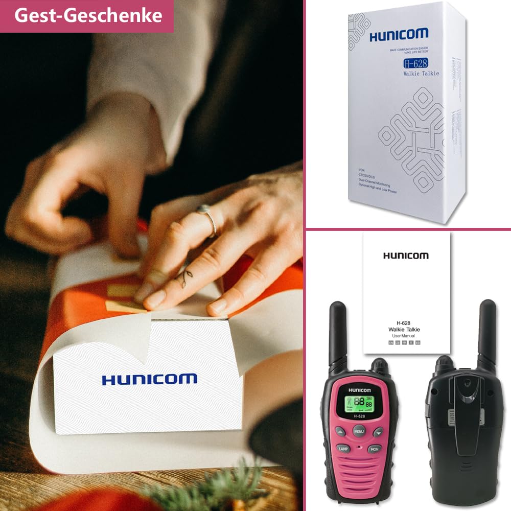 Walkie Talkie per adulti ricetrasmittente PMR, Rosso