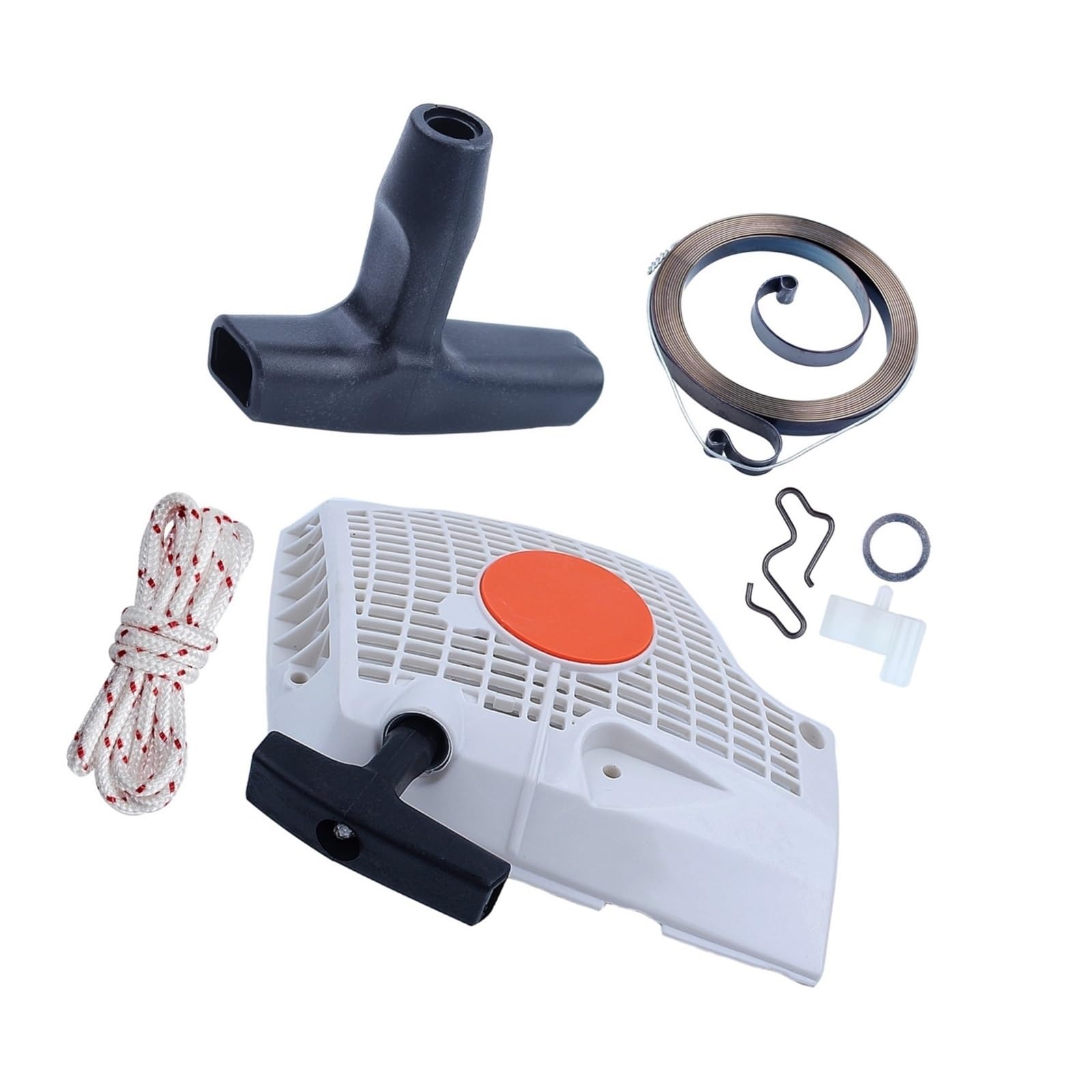 Kit de Arranque por Retroceso con trinquete y empuñadura de Cuerda Compatible con motosierras SS270, MS280, MS270C, MS280C y MS 270/280. Pieza de Repuesto.