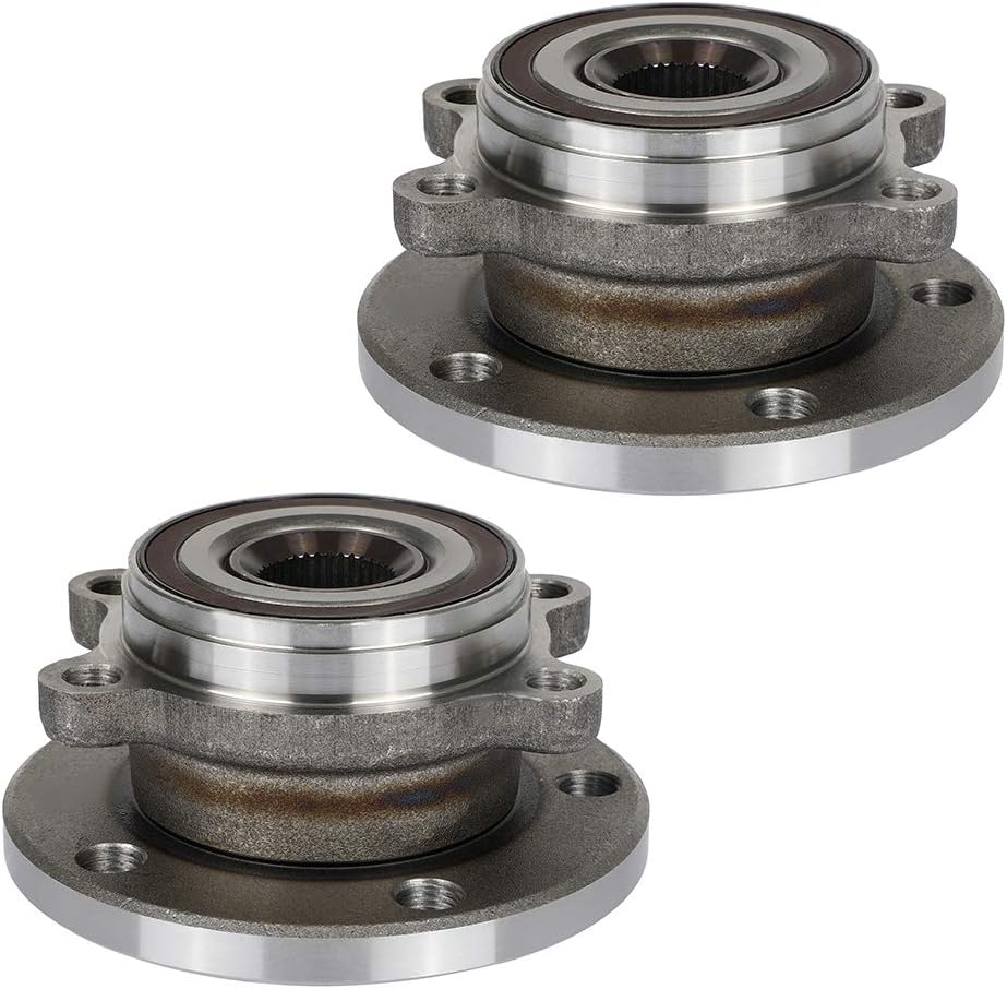 cciyu Wheel Hub Bearing Assembly Front 5 Bolts ABS with Tone Ring Sensor 513253 2006-2012 for Volkswagen Passat Front, 2012 for Volkswagen Jetta Comfortline TDI-GLI-Highline TDI-S Wheel Hubs