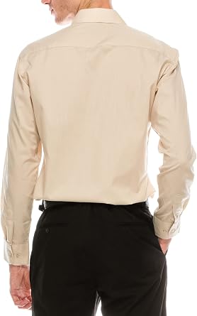 Men's Long Sleeve Slim Fit Solid Dress Shirts