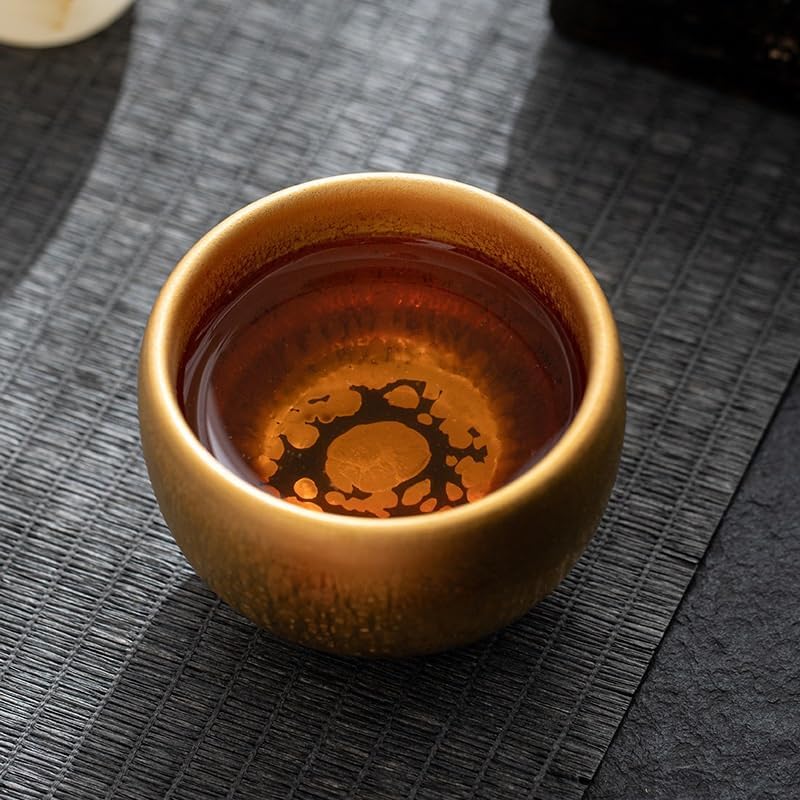 Tea Cup Gilded Oil-Drop Master's Handcrafted Bowl Teacup Soaking Container