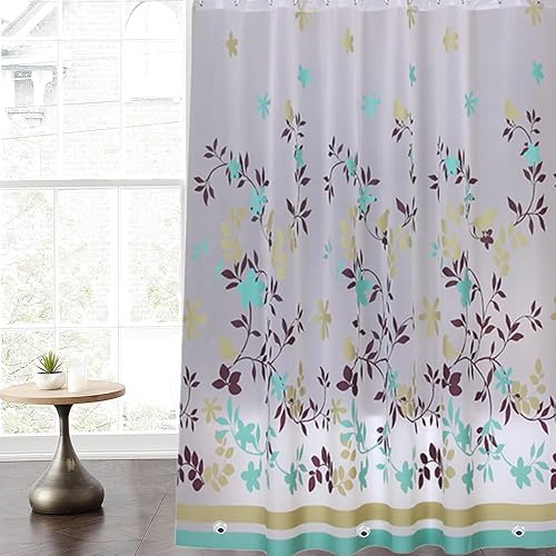 Vista 199 de Forro de plástico para ducha, forro de cortina de ducha de PEVA 4G de alta calidad con ojales inoxidables y 3 imanes pesados, cortinas de ducha