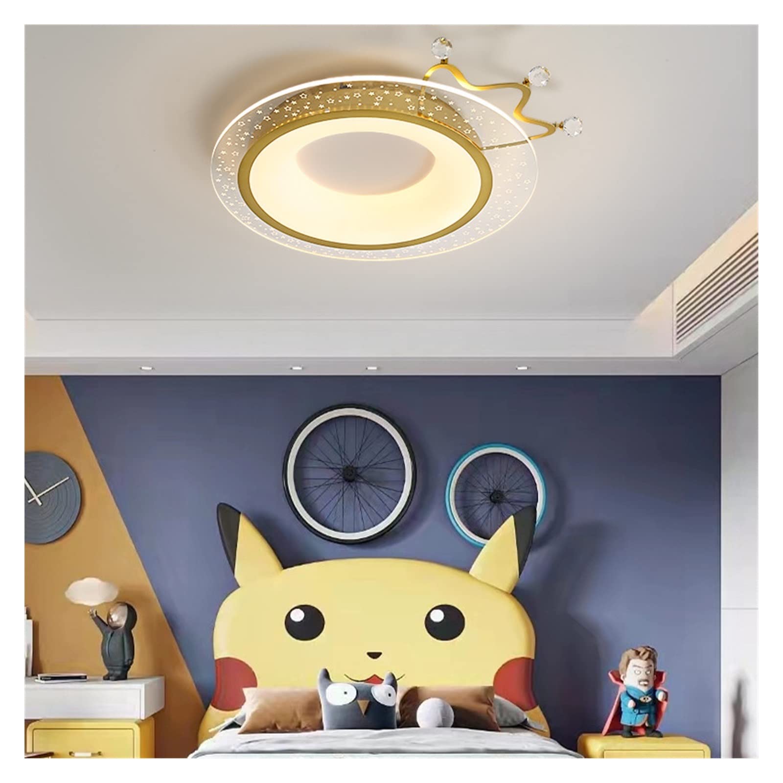 Lampa sufitowa do pokoju dziecięcego lampa sufitowa chłopiec dziewczyna lampa do sypialni ciepła żyrandol lampa LED prosta nowoczesna lampa do pokoju plafon (rozmiar : Roze)