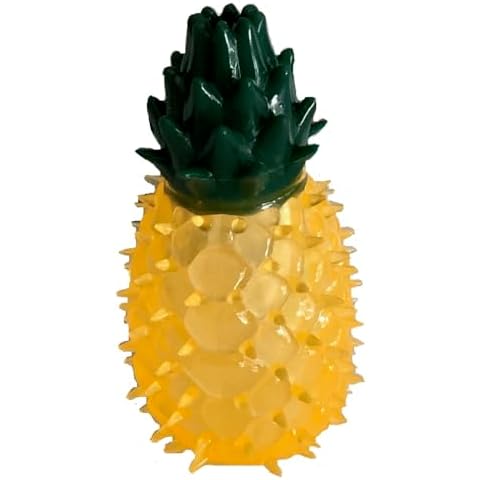 Vibrant Life Playful Buddy Dog Toy Pineapple Shape Squeaker Sound, Light Chewers, Small Dog Toy Cover