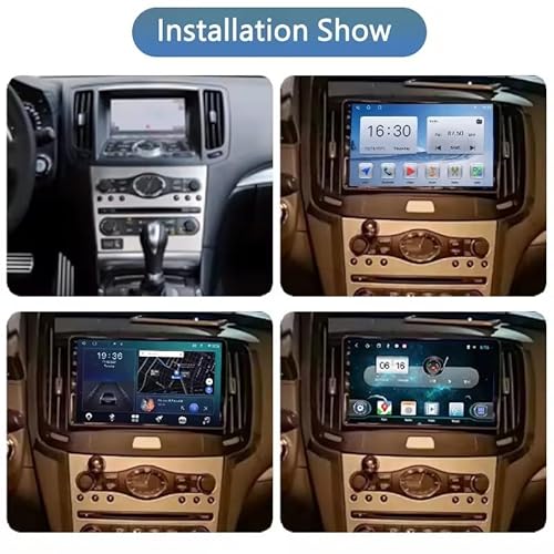 Rolax Android 13 25.4 cm Rádio Estéreo Carplay, Leitor de Vídeo Multimídia, Navegação GPS, Compatíve