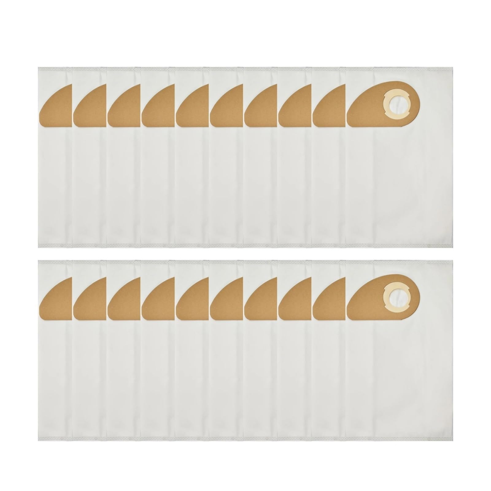 EEZII Vacuum Cleaner Bags, Compatible For Nilfisk, Buddy II 12/18/12L/18L INOX Vacuum Cleaner Bags Replacement Vacuum Cleaner Accessories(20 Pcs Dust Bags)