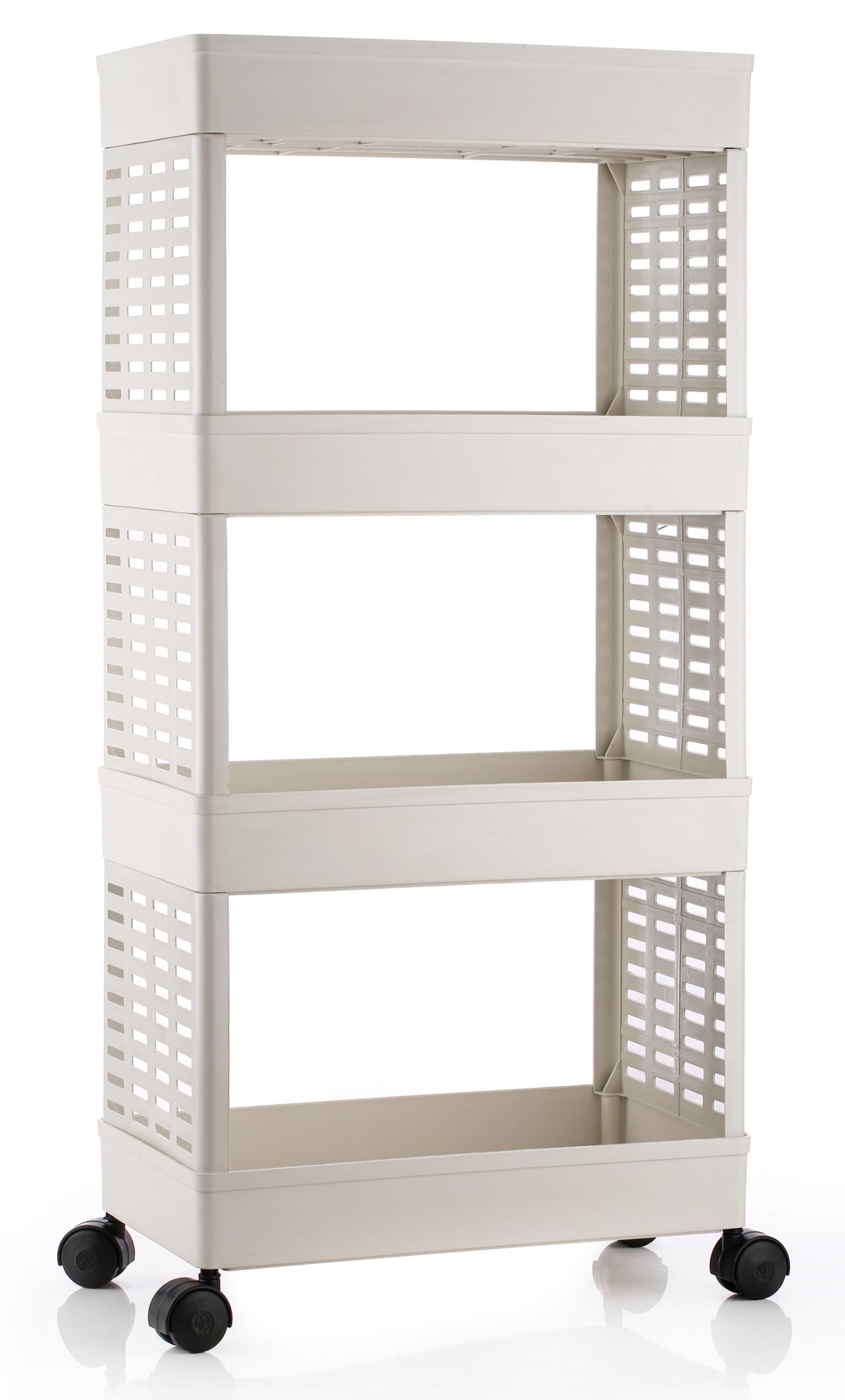 GISELE Plastic Multipurpose 4-Tier Kitchen Organizer Rack/Storage Shelf/Dish Rack/Storage Rack for Kitchen (4XL, White) (B0D9GYZ8ZC) Amazon Price History, Amazon Price Tracker