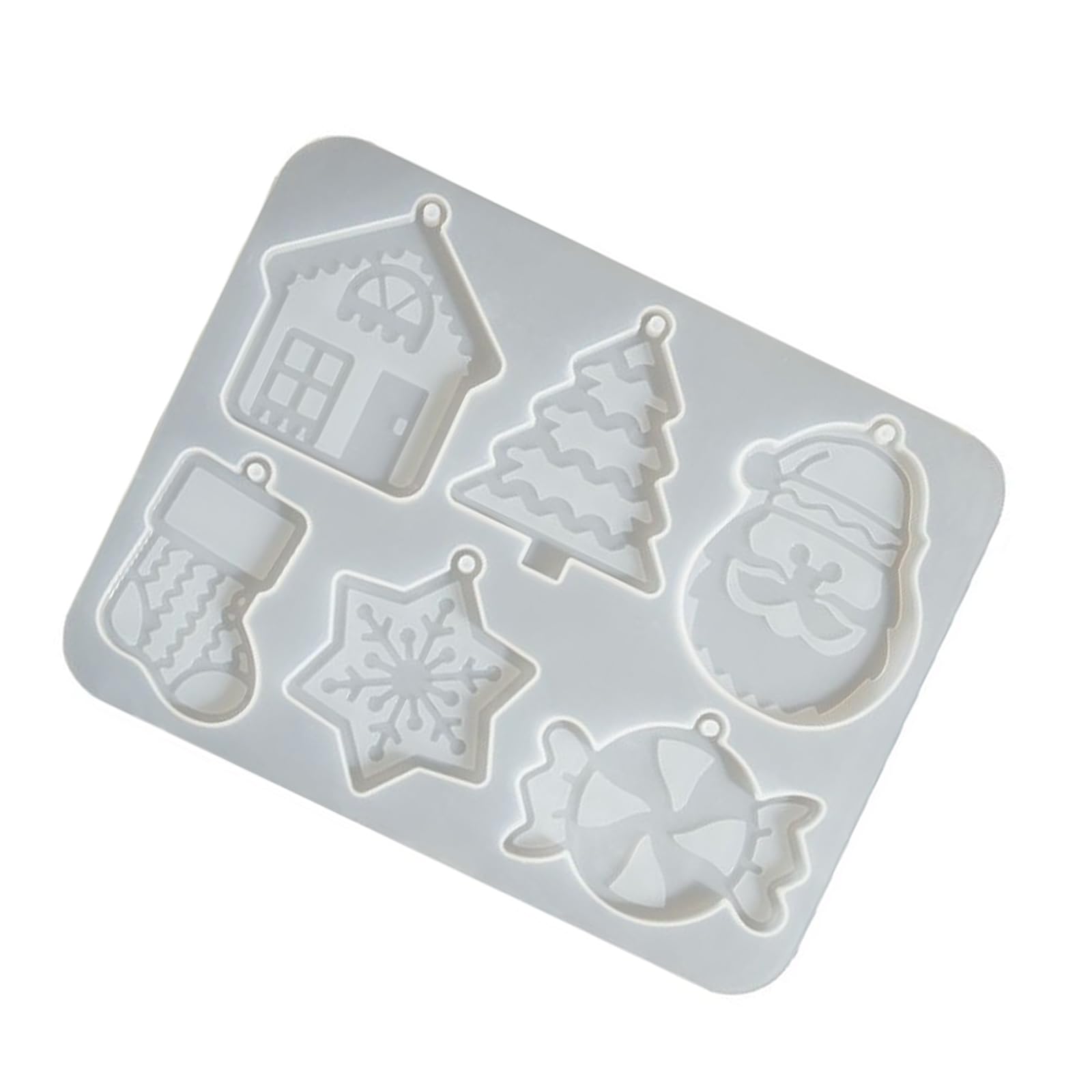 Tsophreniq Hollow Christmas Tree Silicone Baking for Handcraft Snowflake Decorations and Festival Projects Silicone Christmas Tree