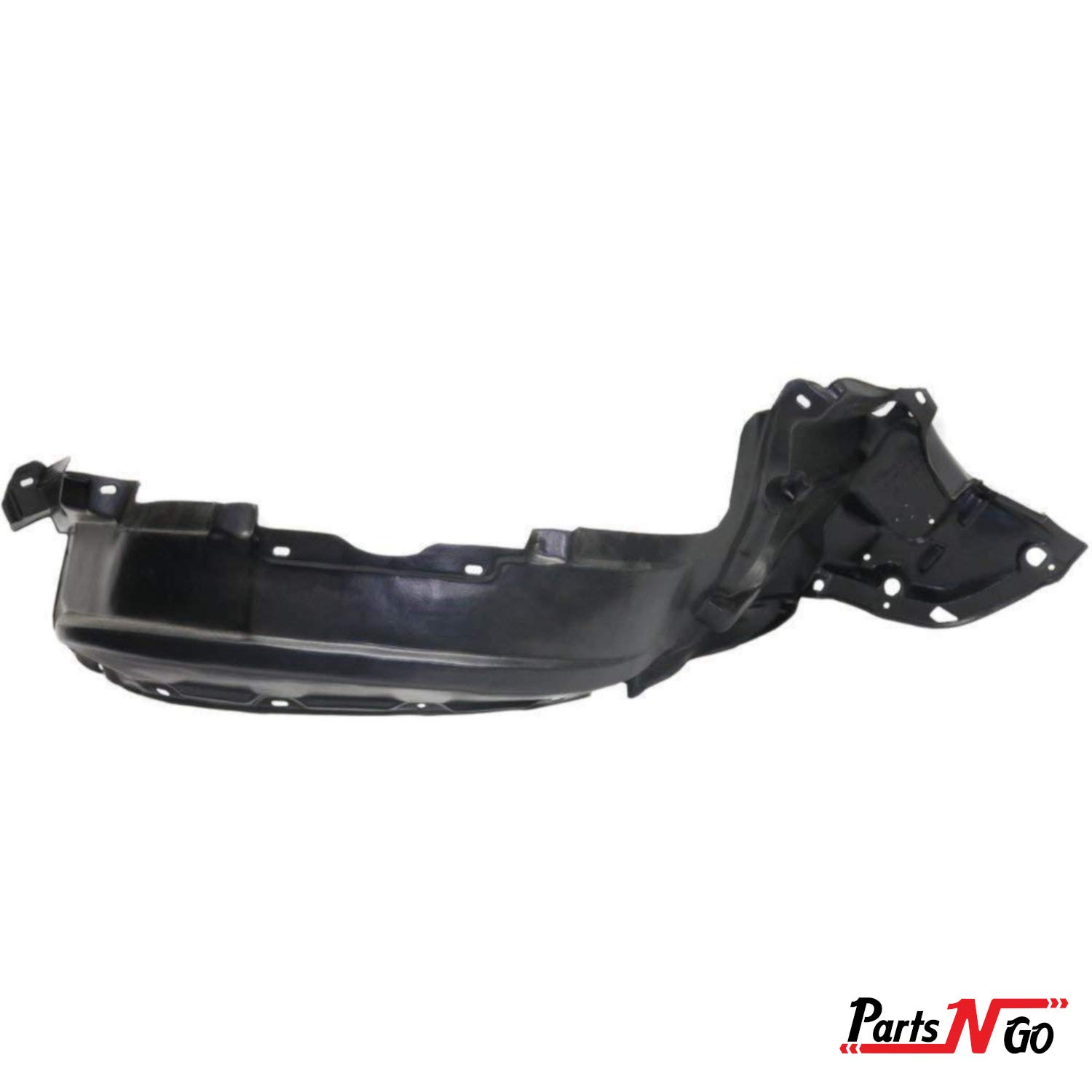 Front Left & Right Fender Liner Set For 2004-2008 Ford F-150 - Black Plastic Splash Guards - View #6