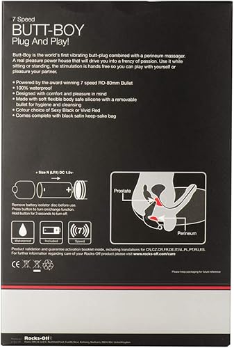 Miniatura 3 de Rocks Off Butt Boy 7, Negro