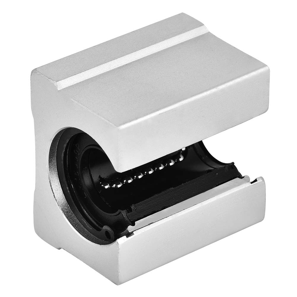 Dioche 4 Stück SBR16UU 16 Mm Offener Kastentyp Aluminium-Linearlager-Gleitblock CNC Aluminium Offener Linearbewegungs-Lagerblock-Schlitten für CNC