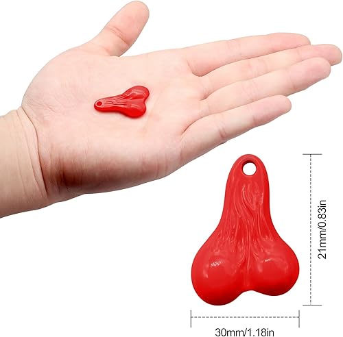 Miniatura 7 de OGRC - 2 bolas colgantes para camión, tuercas de parachoques de 0.63 onzas, contrapeso para TRX4M SCX24 118 124 RC Crawler Car (rojo)