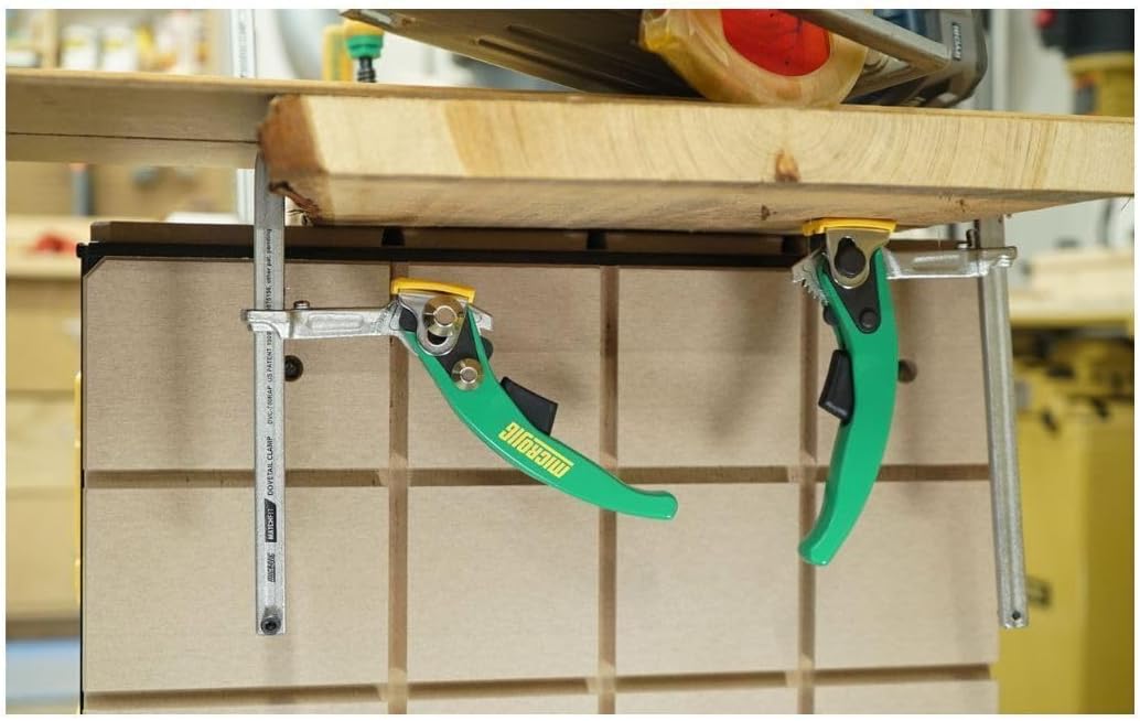 MICRO JIG Microjig MatchFit Dovetail Ratchet Clamp AP - Precision Clamping Tool with Anti-Pivot Spring for Professional Building and Woodworking - Versatile Clamp (4-Pack)