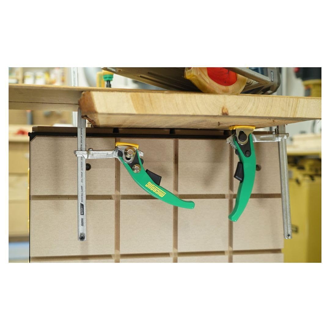 Abrazadera MatchFit Grr-Rip - Paquete De 2, Compatible Con Ranuras De Cola De Milano, 150 Lbs Fuerza