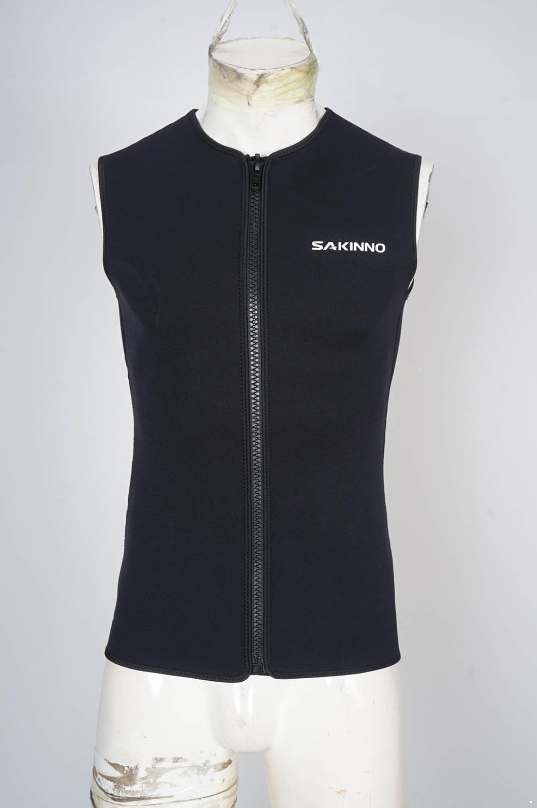 Combinaison de Plongée Homme Néoprène 3mm Veste sans Manches Zip Devant pour Plongée Surf Sports Nautiques